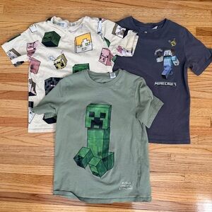 H&M Minecraft tshirts (Lot of 3)